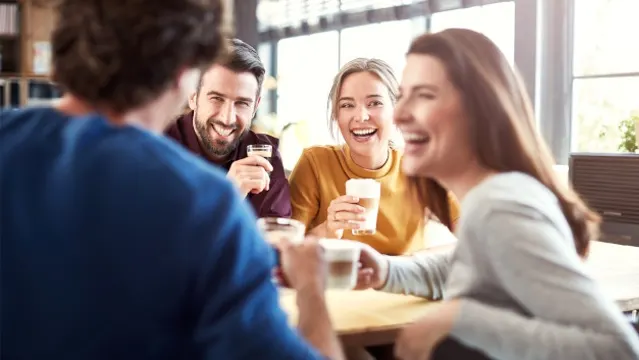 Kaffeegenuss mit Freunden